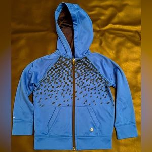 Xersion Blue Zip Up Hoodie Sweatshirt with Quick-dri technology (Youth 5)